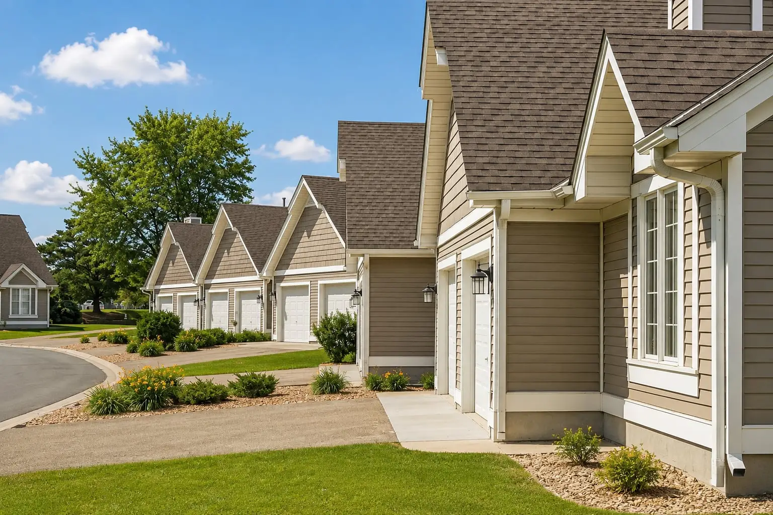 Rental Townhome Community Garage Door Repair
